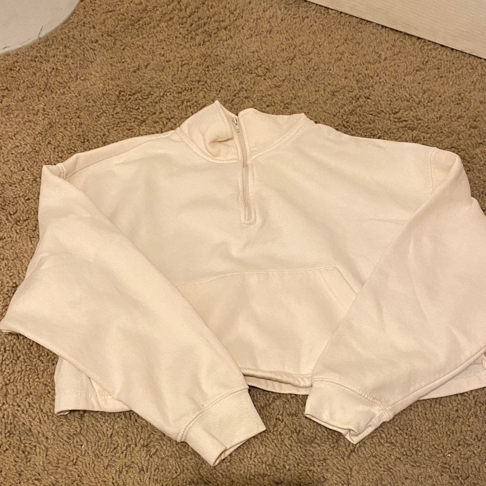 WeWoreWhat Cream Cowl Neck Sweater